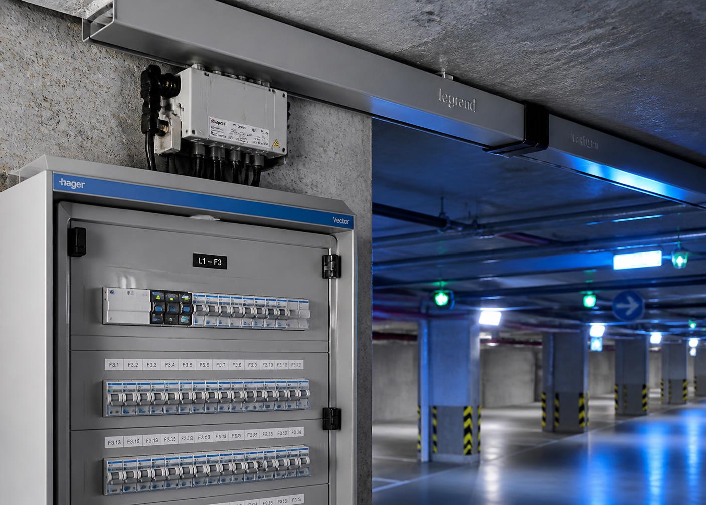 Elektrische installatie en verdeelkast voor laadinfrastructuur